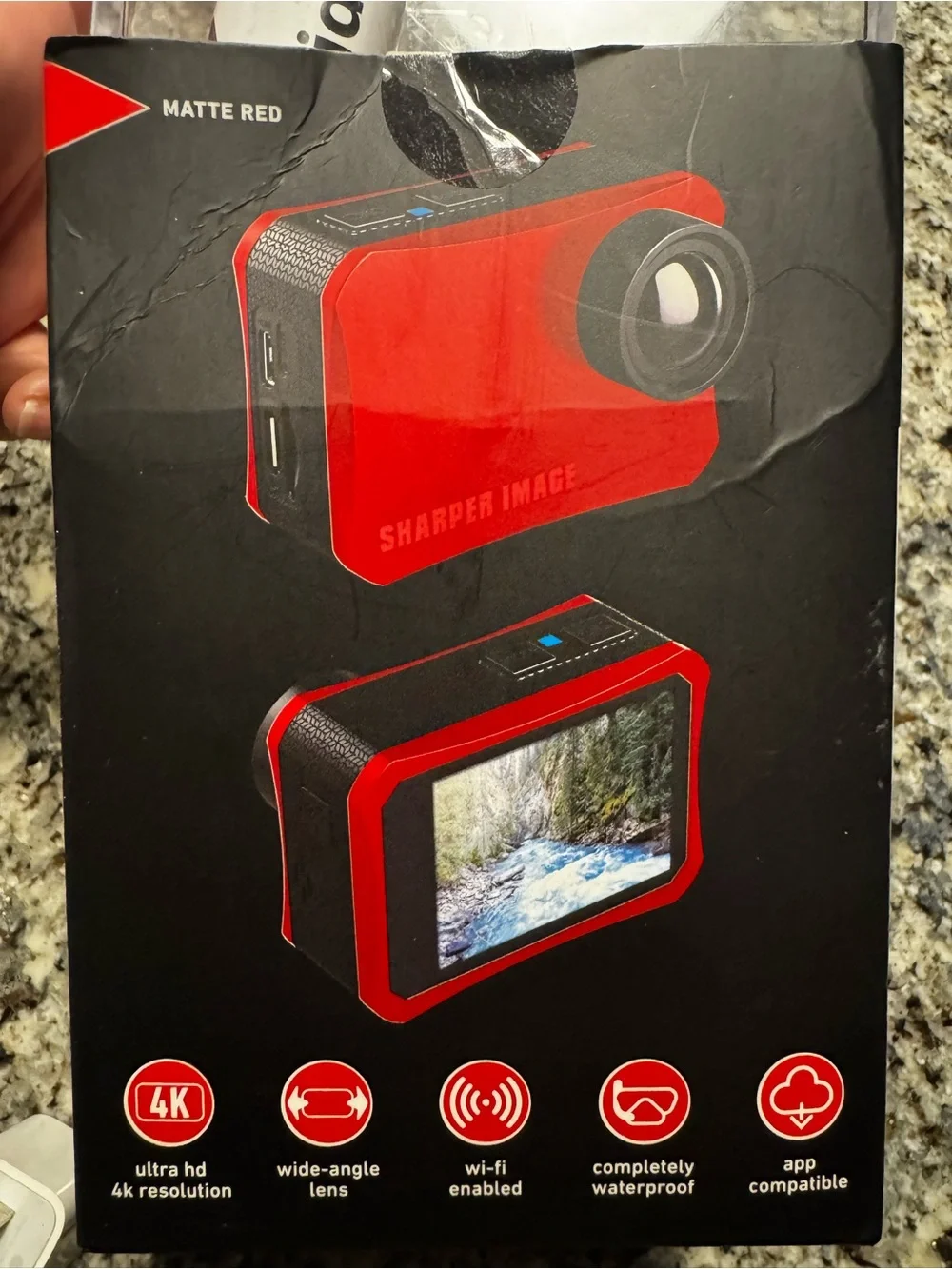 Red Sharper Image 4K Action Cam